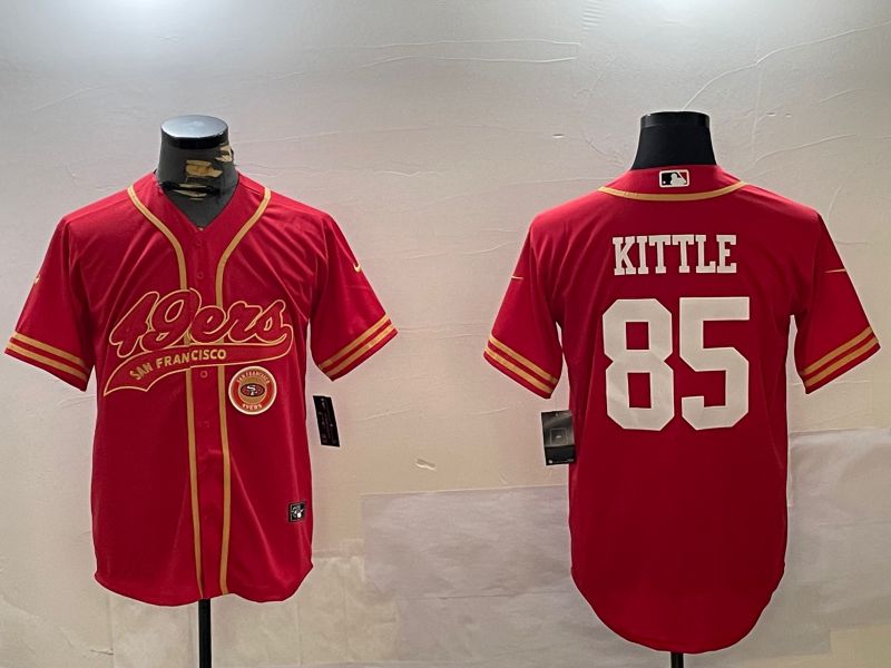 Men San Francisco 49ers #85 Kittle Red Joint Name 2024 Nike Limited NFL Jersey style 12095->youth mlb jersey->Youth Jersey